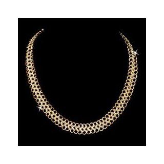 Bulk Buy Milestone Chain Maille Jewelry Kit 18" European 4 in 1 Necklace Gold & Silv 744 306 01 (2 Pack)