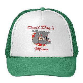 USMC Devil Dog's Mom Trucker Hats