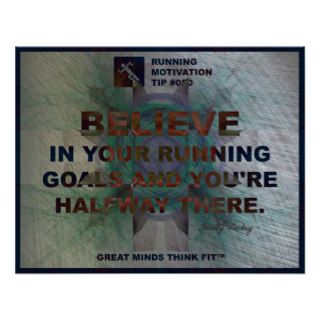 Motivational Running Quote #050 Poster