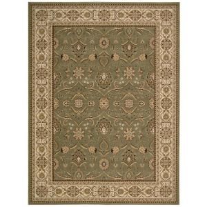 Nourison Persian Crown Malti Green 3 ft. 9 in. x 5 ft. 9 in. Area Rug 178107