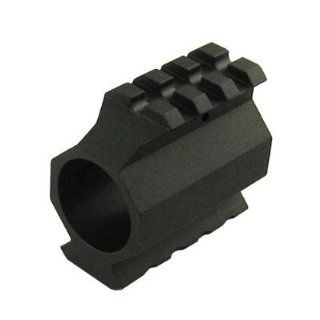 Ultimate Arms Gear Pro Series Anodized Aluminum Low Profile Deluxe Dual Weaver Picatinny Rail Slanted Top & Bottom Gas Block Mount For .936 Diameter Bull Barrel AR LR 308 .308 308 Rifle  Hunting And Shooting Equipment  Sports & Outdoors