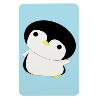 Cute Kawaii Penguin Says Hi Flexi Magnet