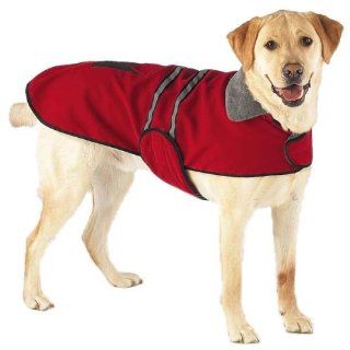 Casual Canine Jacket w/Reflective Stripe Xlg Red  Pet Coats 