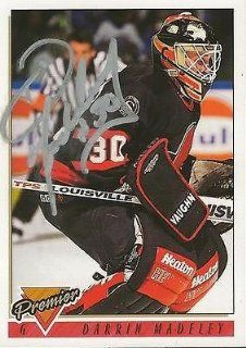 Darrin Madeley 1993 OPC Premier Autograph #283 Senators at 's Sports Collectibles Store