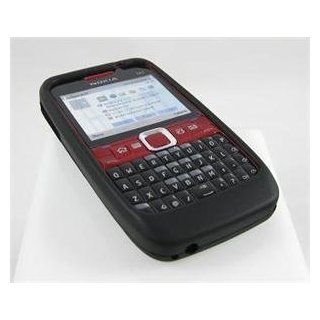BLACK Soft Rubber Silicone Skin Cover Case for Nokia E63 w/ Free Screen Prote Cell Phones & Accessories
