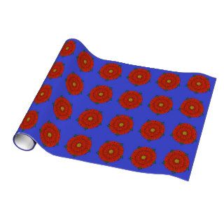 Red Rose of Lancaster Wrapping Paper