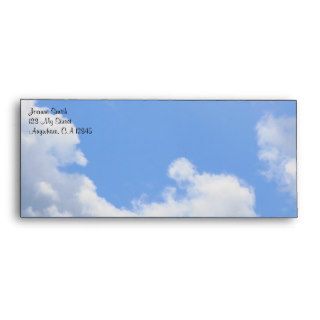Blue Sky And White Clouds Nature Envelopes