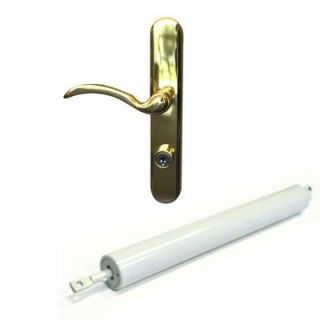 Emco 400 Series Brass Lever Handle and White Closer DISCONTINUED HNDL400BR