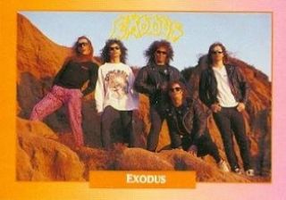 Exodus trading Card (Exodus) 1991 Brockum Rockcards #287 Entertainment Collectibles