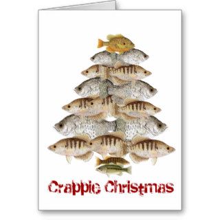 Crappie Christmas Tree Greeting Card