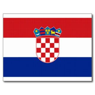Flag of Croatia Post Cards