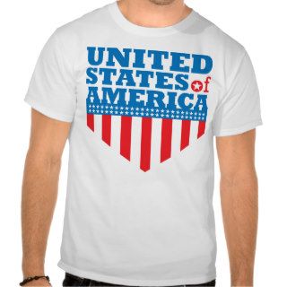 USA Flag Shield   02 Tee Shirts