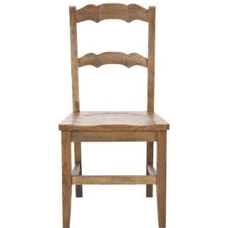 Safavieh Maci Elm Wood Side Chair in Brown (Set Of 2)   Dining Chairs