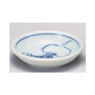 sushi plate kbu341 19 292 [3.63 x 0.87 inch] Japanese tabletop kitchen dish Small dish blue white porcelain ball turnip Fuchi small dish [9.2x2.2cm] Japanese restaurant inn restaurant business kbu341 19 292 Sushi Plates Kitchen & Dining