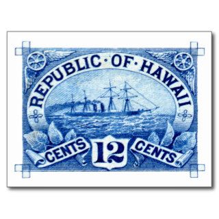 1894 Hawaiian Republic Stamp Postcards