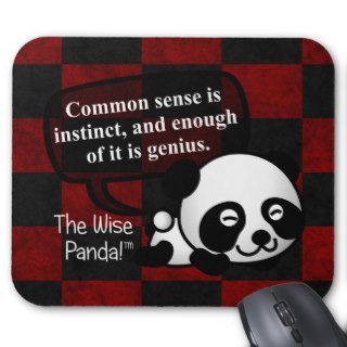 Having common sense makes you a genius mouse pad