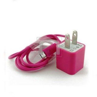 Brand New Pink Mini Premium Cell Phone Home Wall Travel Charger and Data Sync Cable For LG Thrill 4G / Optimus 3D Cell Phones & Accessories