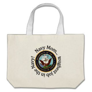 Navy Mom beach duffle Canvas Bags
