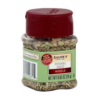 Sauer's Fennel Seed 0.85 Oz  Fennel Seeds Spices And Herbs  Grocery & Gourmet Food