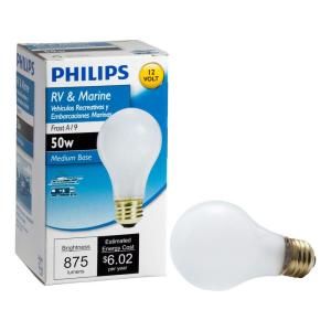 Philips 50 Watt Incandescent 12 Volt RV/Marine Light Bulb 415265