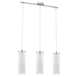Eglo Pinto 3 Light 59 in. Hanging Chrome Island Light 20508A