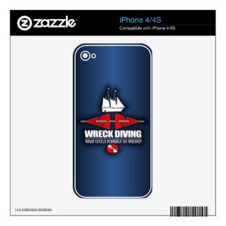 Wreck Diving (What Could Possibly Go Wrong?) Decal For The iPhone 4S