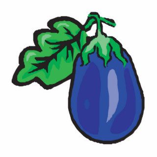 cartoon eggplant cut out