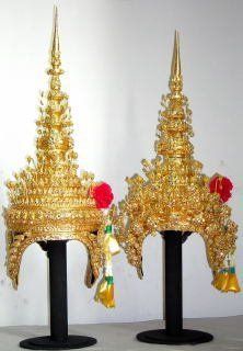 Thai Dance Head Dresses Man & Woman's Traditional Crown 