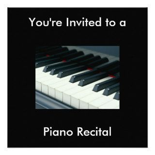 Piano Recital Invitation