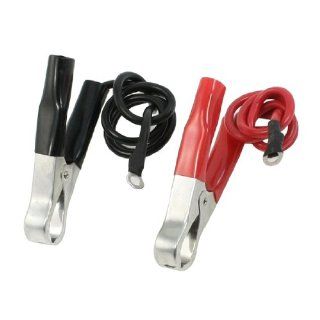 300 600W Power Ring Terminals Plastic Coated Alligator Clip 2 Pcs   Circuit Testers  