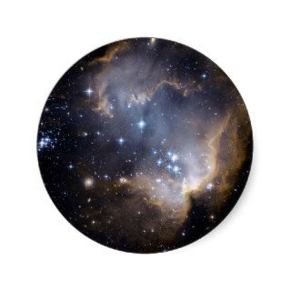 NGC 602 bright stars Round Stickers