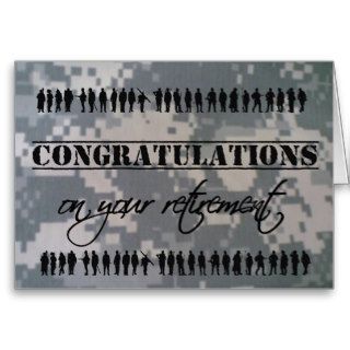 Congratulations Retirement Military Service Greeting Cards
