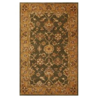 Kas Rugs Traditional Oushak Green/Gold 8 ft. x 10 ft. 6 in. Area Rug JAI38588X106