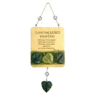 "Love The Lord" Wall Garden Plaque  Decorative Plaques  Patio, Lawn & Garden