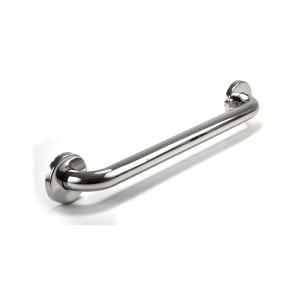 WingIts Premium Series 16 in. x 1.25 in. Grab Bar in Polished Stainless Steel (19 in. Overall Length) WGB5PS16