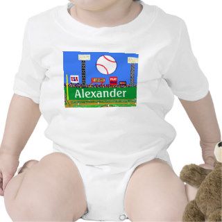 New Kids Sports Baby Baseball T shirt Gift