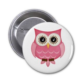 Owl Pin back buttons, Backpack or Hat Pins