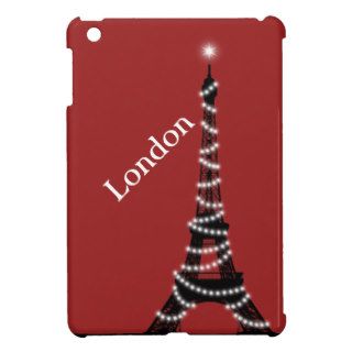 Paris Sparkles Everywhere iPad Mini Case red