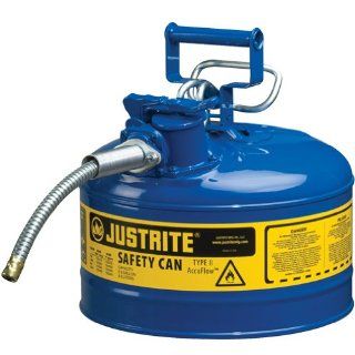 Justrite 2.5 Gallon Type II Accuflow Safety Can, Red Patio, Lawn & Garden