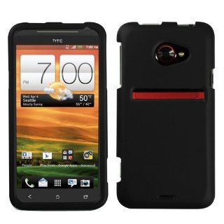 Asmyna HTCEVO4GLTEHPCSO306NP Premium Durable Rubberized Protective Case for HTC Evo 4G LTE   1 Pack   Retail Packaging   Black Cell Phones & Accessories
