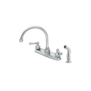 Pfister Savannah 2 Handle Kitchen Faucet in Stainless Steel F 8H6 85SS