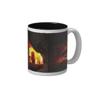 FIRE  Fireplace Hearth Coffee Mugs