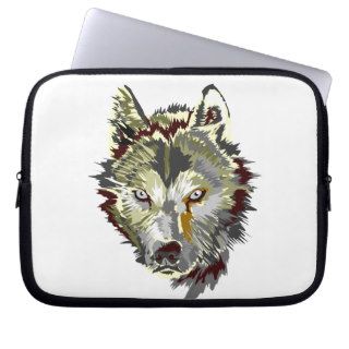 Wolf laptop sleeve