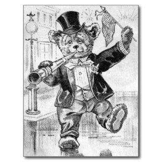 Jolly Bear Jerry   Letter J   Vintage Teddy Bear Post Card