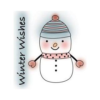 Imaginisce Snag Em Clear Stamp   Snowy Jo Snowman   Christmas Winter