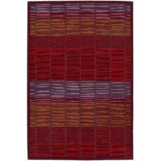 Nourison  Aspects AP12 Burgundy 3 ft. 9 in. x 5 ft. 9 in. Area Rug 016973