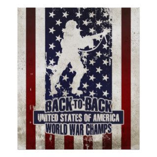 Back to Back World War Champs Posters