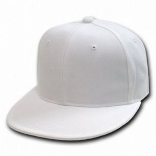 DECKY WHITE Retro Fitted Baseball Caps (7 3/8) Clothing