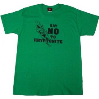 Superman Say No to Kryptonite Men's T Shirt, XXX Large Clothing