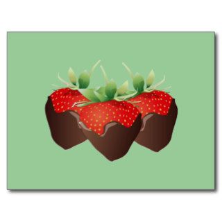 Chocolate Strawberry Post Card